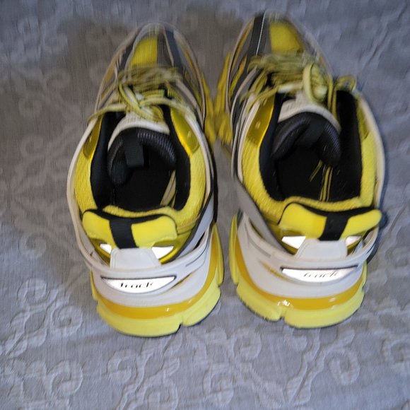 Balenciaga Men\'s Sneakers - Yellow/Silver/White - Size EU 42 / US 9